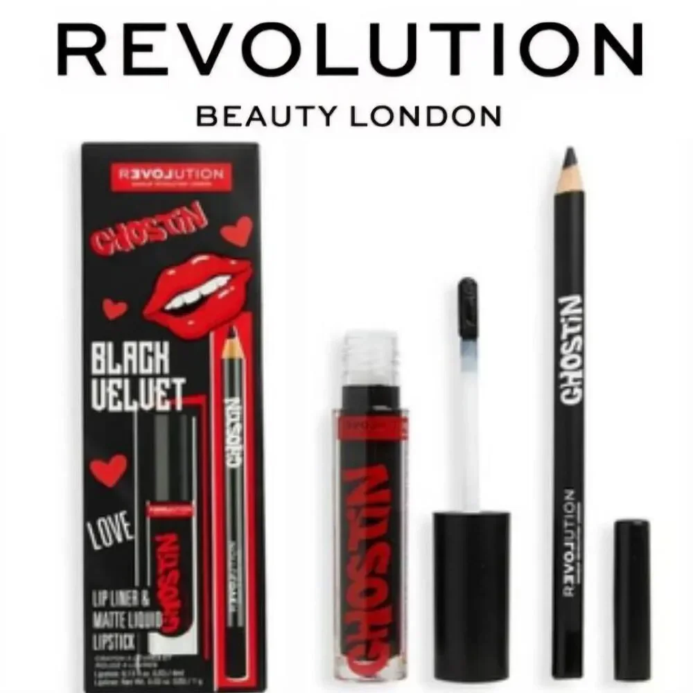 Revolution Beauty Ghostin Black Velvet Lip Set